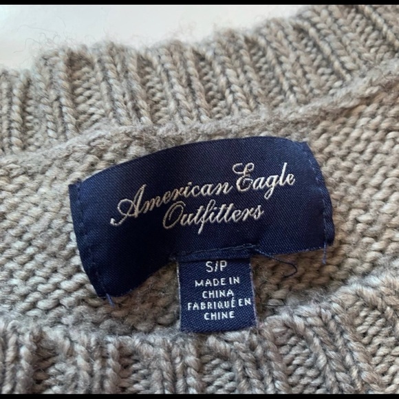 American Eagle Colorful Open Knit Geometric Sweater - Picture 4 of 5